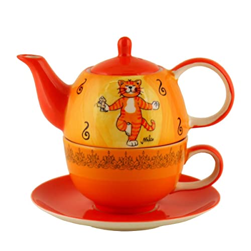 Mila Keramik Tee-Set Tea for One Oommh Morgengruß | MI-992521 von Mila
