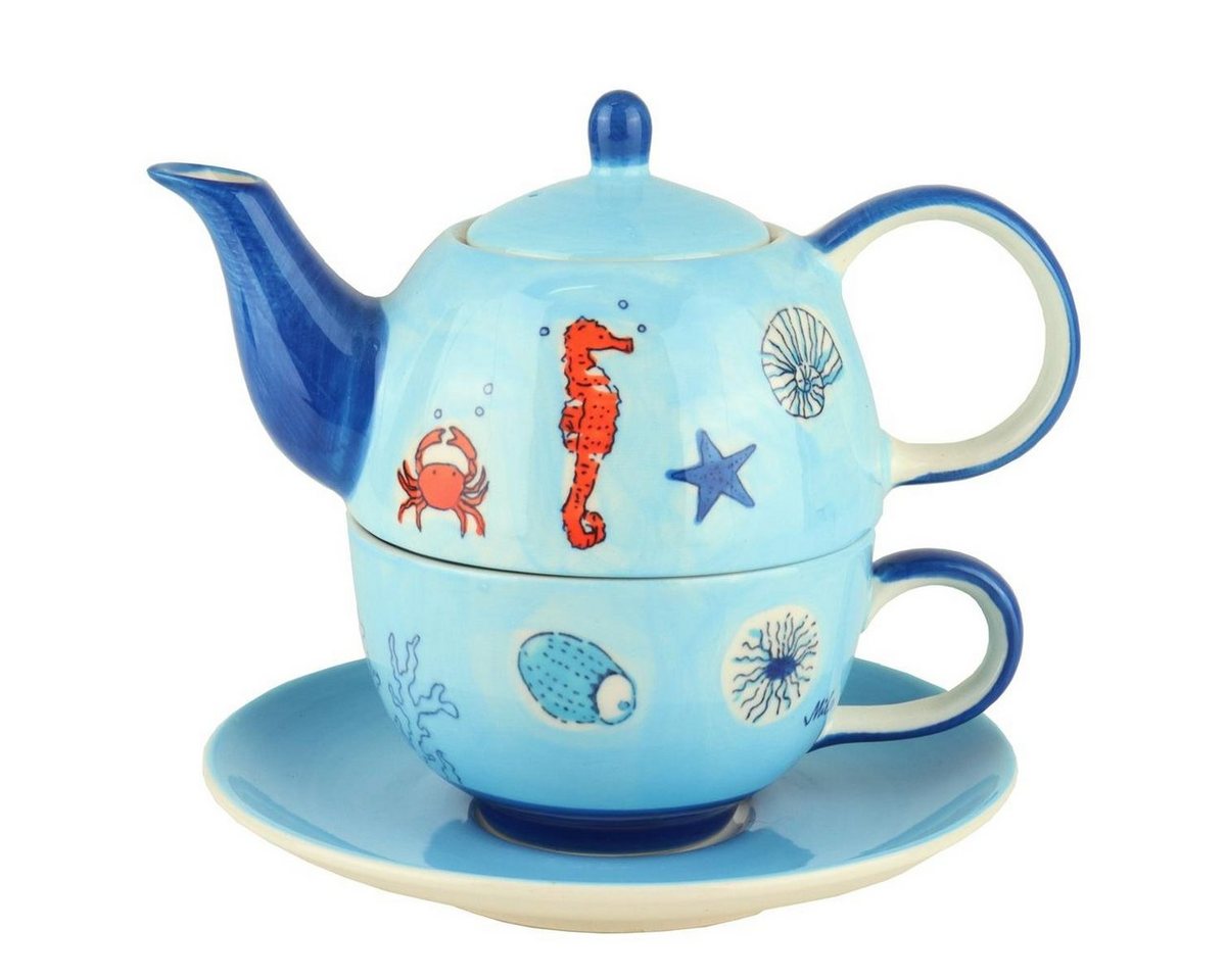 Mila Teekanne Mila Keramik Tee-Set Tea for One Save the Ocean, 0,4 l, (Set) von Mila