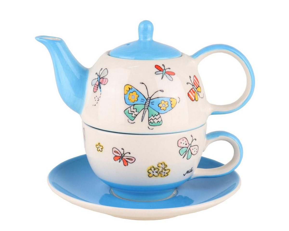 Mila Teekanne Mila Keramik Tee-Set Tea for One Summer Beauty, 0,4 l, (Set) von Mila
