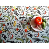 Lustiger Print Tischläufer Mintfarbene Tischdecke | 59cmx57cm Lustiger Print Tischläufer Mintfarbene Tischdecke | 59cmx57cm von MilaStyle