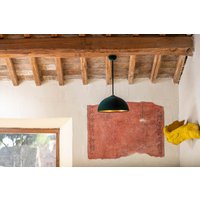 Grüner Samt Pendelleuchte Kronleuchter Für Wohnzimmer, Restaurant Hängelampe, Beleuchtung Plug in Hängeleuchte von MilaboDesign