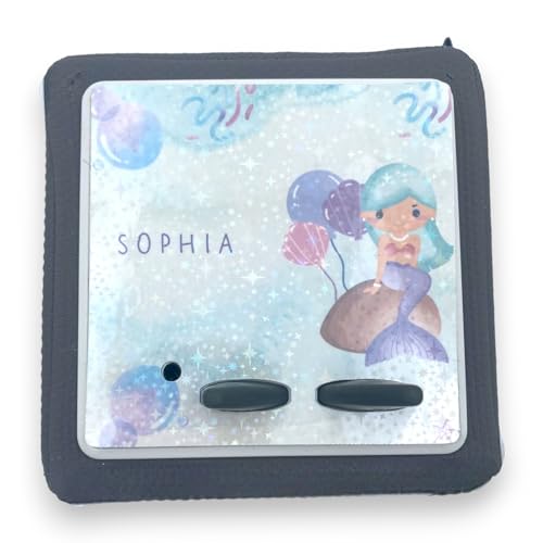 MilaBoo® laminierte Schutzfolie für Toniebox personalisiert I passgenau und selbstklebend auf hochwertiges Vinyl I optional mit Schutz für die Ladestation (Meerjungfrau) von Milaboo