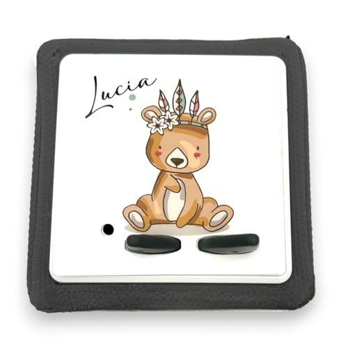 MilaBoo® laminierte Schutzfolie für Toniebox personalisiert I passgenau und selbstklebend auf hochwertiges Vinyl I optional mit Schutz für die Ladestation (Teddy) von Milaboo