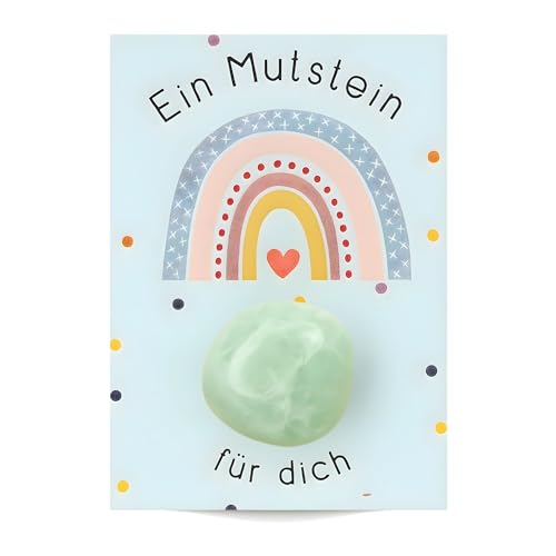 Milaboo® 12er Set Glückssteine für Kinder I Kindergeburtstag Mitgebsel I Give Away für Taufe, Kommunion, Hochzeit oder Wichtelgeschenk I Glücksbringer Kinder fertig verpackt (Mutstein) von Milaboo