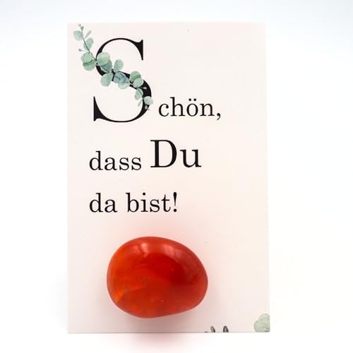 Milaboo® 12er Set Glückssteine für Kinder I Kindergeburtstag Mitgebsel I Give Away für Taufe, Kommunion, Hochzeit oder Wichtelgeschenk I Glücksbringer Kinder fertig verpackt (Schön, DASS du da bist) von Milaboo