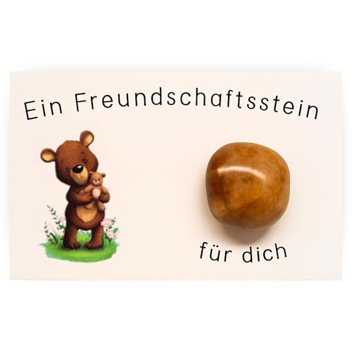 Milaboo® Freundschaftsstein – Glücksstein als Geschenk für Kinder & Freunde, Mutstein fertig verpackt (Glücksstein) von Milaboo