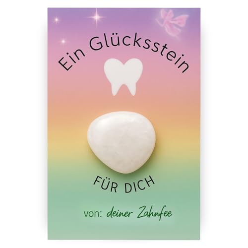 Milaboo® Zahnfee Geschenke Mädchen und Junge I persönlicher Glücksstein von der Zahnfee (Glücksstein Zahnfee) von Milaboo
