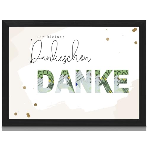 Milaboo® besonderes Geldgeschenk inkl. Rahmen in DIN A5 I Made in Germany I Poster Geschenk mit ausgestanzten Motiven zum Geld hinterlegen (Dankeschön) von Milaboo