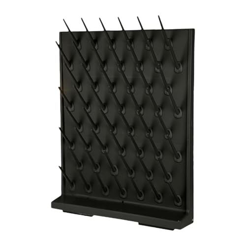 Labor-Trockengestell, Reagenzglastrockner, Labor-Trocken- und Abtropfgestell für Laborglaswaren und -flaschen, Schwarz von Milageto