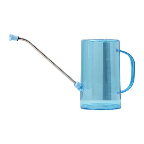 Milageto 1.5 L Gießkanne mit langem Auslauf und abnehmbarem Sprühkopf, kleine Gießkanne für Bonsai-Pflanzen im Garten zu Hause, Blau Milageto 1.5 L Gießkanne mit langem Auslauf und abnehmbarem Sprühkopf, kleine Gießkanne für Bonsai-Pflanzen im Garten zu Hause, Blau von Milageto
