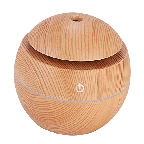 Milageto 130 ML USB Luftbefeuchter in Eleganter Holzoptik für Entspannung und Wohlbefinden, von Milageto