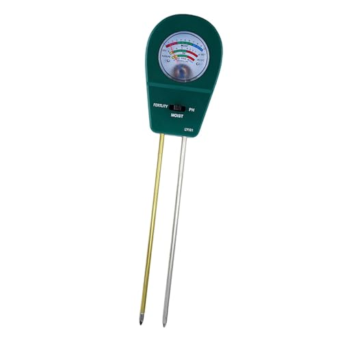 Milageto 3-in-1-Bodentester, Pflanzenfeuchtigkeitsmessgerät, Hygrometer, Säure-Feuchtigkeitstester, Bodenfeuchtigkeitsmessgerät für Gewächshaus, Hof, Garten, GrÜn Milageto 3-in-1-Bodentester, Pflanzenfeuchtigkeitsmessgerät, Hygrometer, Säure-Feuchtigkeitstester, Bodenfeuchtigkeitsmessgerät für Gewächshaus, Hof, Garten, GrÜn von Milageto