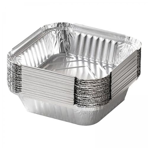 Milageto 5X Barbecue Tin Fryer Tin Box Zubehör für Air Fryer Backschüssel Alufolie Case Aluminiumfolie Karton für Dosen Pfannen von Milageto