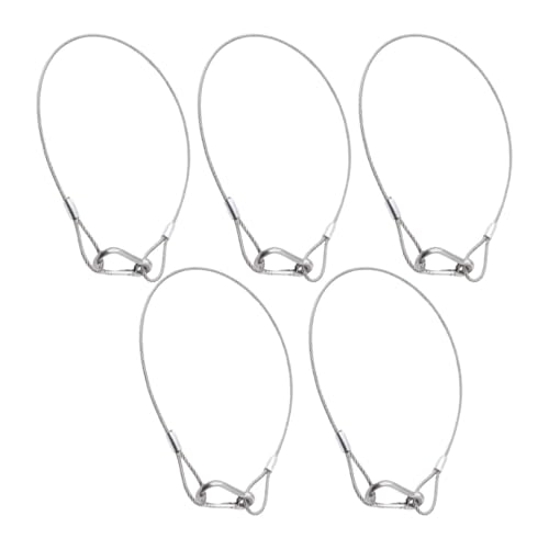 Milageto 5X Bühnenlampen, Seil, Sicherheitsdraht für Hochleistungslampenlicht für Partylichter, 3mm Milageto 5X Bühnenlampen, Seil, Sicherheitsdraht für Hochleistungslampenlicht für Partylichter, 3mm von Milageto