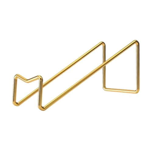 Milageto Arbeitsplatte Weinregal Weinspeicher Ständer Tabletop Organisation Geometrischer Designflaschenhalter für Restaurant Bar Hotel, Gold von Milageto