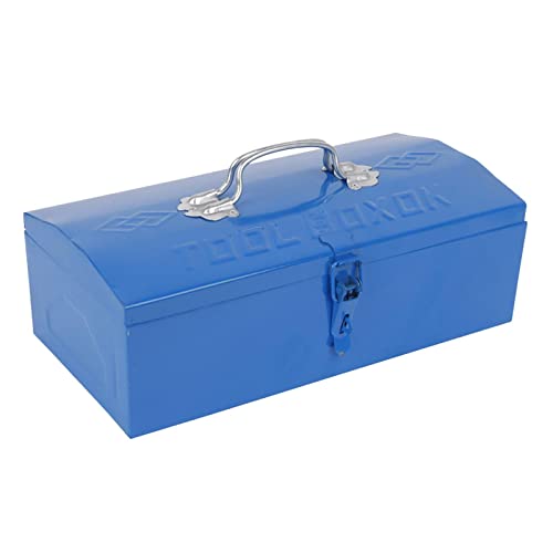 Milageto Aufbewahrungsbox für Reparaturwerkzeuge, Werkzeugkoffer, tragbarer Behälter, robuste Mehrzweck-Werkzeugkiste aus Metall für, Garage, von Milageto