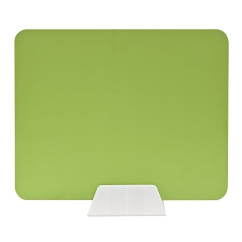 Milageto Desktop-Partitionsbrett Tischplatten-Bildschirm Separates Brett Sichtschutz-Schreibtisch-Panel für Arbeitsplatte, Grüner Pp-ständer von Milageto