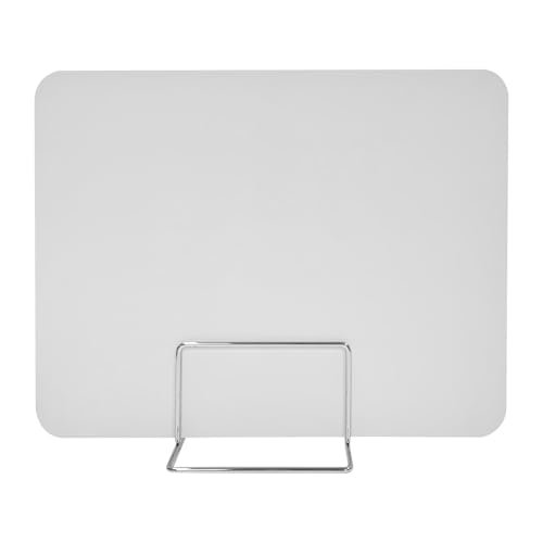 Milageto Desktop-Partitionsbrett Tischplatten-Bildschirm Separates Brett Sichtschutz-Schreibtisch-Panel für Arbeitsplatte, Weißer Metallständer Milageto Desktop-Partitionsbrett Tischplatten-Bildschirm Separates Brett Sichtschutz-Schreibtisch-Panel für Arbeitsplatte, Weißer Metallständer von Milageto