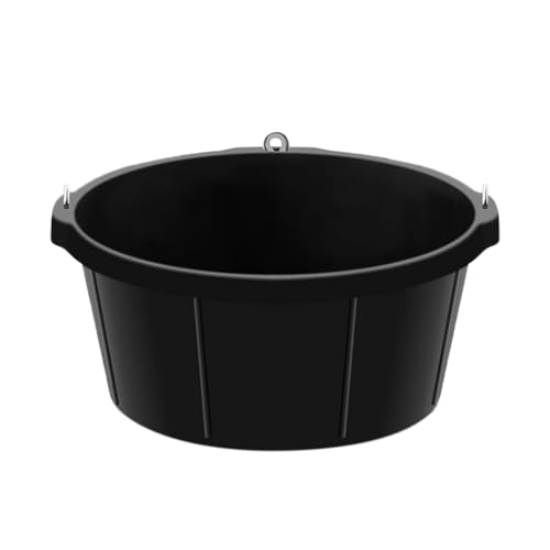 Milageto Gummi-Futterpfanne, Gummiwanne, Mehrzweck, 25 l, 6,5 Gallonen, Viehfutterpfanne, Hühnerstaubbadbehälter für den Außenbereich Milageto Gummi-Futterpfanne, Gummiwanne, Mehrzweck, 25 l, 6,5 Gallonen, Viehfutterpfanne, Hühnerstaubbadbehälter für den Außenbereich von Milageto