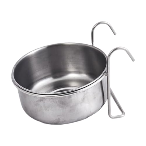 Milageto Hängendes Futtergefäß mit Wasserstation aus Edelstahl für Welpen, Katzen und Vögel, 10 x 4,5 cm Milageto Hängendes Futtergefäß mit Wasserstation aus Edelstahl für Welpen, Katzen und Vögel, 10 x 4,5 cm von Milageto