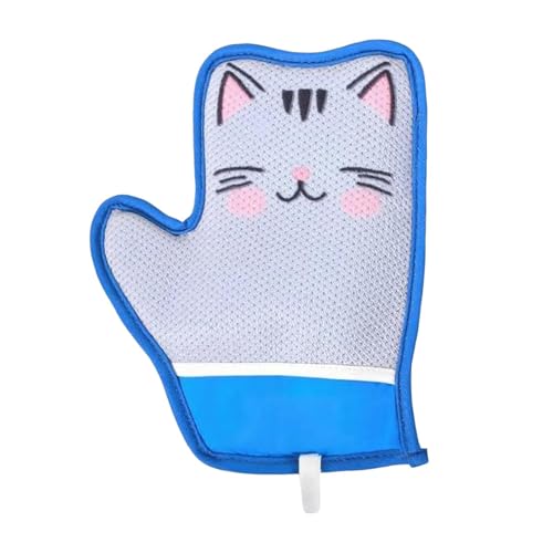 Milageto Handschuh zur Tierhaarentfernung, Katzenpflegehandschuhe, Fellreinigungstuch für Möbel, Bettwäsche, Autopflege, Hunde, Katzenmuster von Milageto
