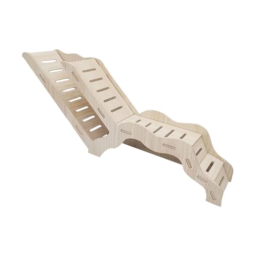 Milageto Hölzerne Hamsterhöhle mit Leiter, stabile unregelmäßige Form, für kleine Haustiere, Nagetiere, Mehrzweck, 32 x 7 x 13 cm, Kletterrampe Milageto Hölzerne Hamsterhöhle mit Leiter, stabile unregelmäßige Form, für kleine Haustiere, Nagetiere, Mehrzweck, 32 x 7 x 13 cm, Kletterrampe von Milageto