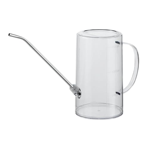 Milageto Innenwässerung 1.5 L Gießkanne mit langem Auslauf und abnehmbarem Sprühkopf, kleine Gießkanne für Bonsai-Pflanzen im Garten zu Hause, Transparent Milageto Innenwässerung 1.5 L Gießkanne mit langem Auslauf und abnehmbarem Sprühkopf, kleine Gießkanne für Bonsai-Pflanzen im Garten zu Hause, Transparent von Milageto