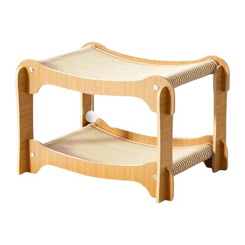 Milageto Katzenkratzbett, Schlafbett, doppellagig, stabil, Geschenk, praktisch, Schleifkralle, verschleißfest, langlebig, Katzenkratzspielzeug Milageto Katzenkratzbett, Schlafbett, doppellagig, stabil, Geschenk, praktisch, Schleifkralle, verschleißfest, langlebig, Katzenkratzspielzeug von Milageto
