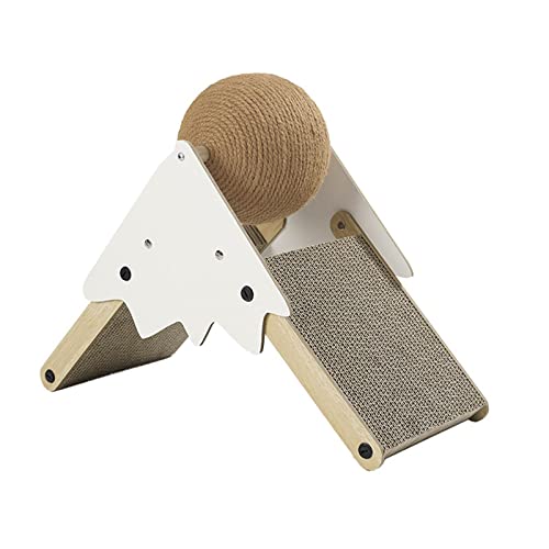 Milageto Kratzmatte für Katzen, Natürliches Sisal, Katzenkratzen, Drehbar, Kugelschleifer, Krallen, Kratzbrett Aus Wellpappe, Braun Milageto Kratzmatte für Katzen, Natürliches Sisal, Katzenkratzen, Drehbar, Kugelschleifer, Krallen, Kratzbrett Aus Wellpappe, Braun von Milageto