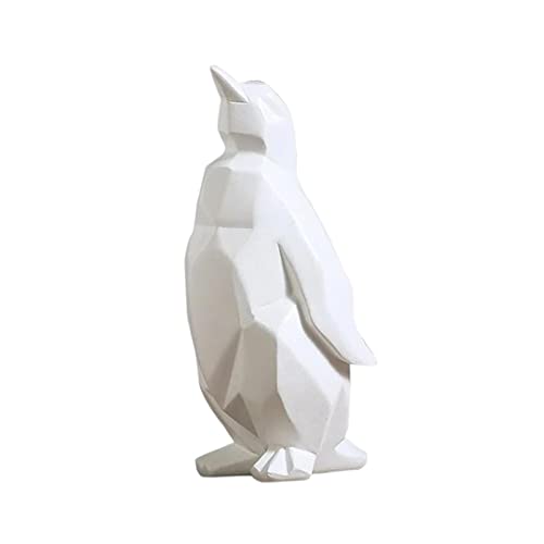 Milageto Moderne Pinguin-Skulptur, Sammlerstück, Kunstfigur, kreative dekorative Kunstharz-Statue für Tisch, Kamin, Schlafzimmer, Büro, KLEIN von Milageto