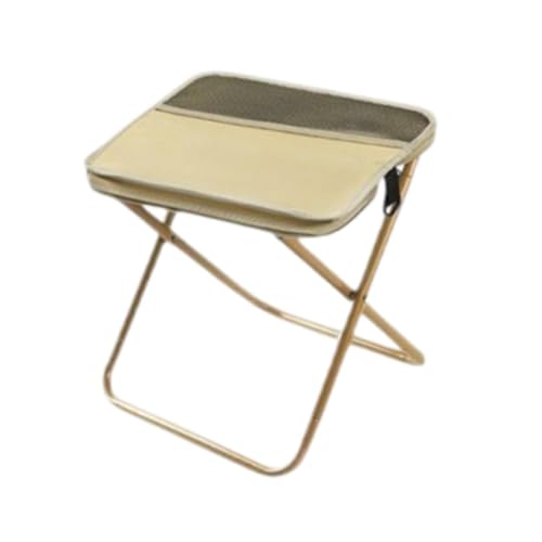 Milageto Outdoor -Klapphocker Verstellbarer Traggegurt Rucksackhocker Leicht und für die Reise, Khaki von Milageto