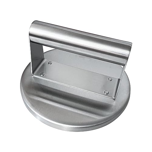 Milageto Presse Burger Smasher Grill Kochwerkzeug Antihaftbeschichteter Rindfleisch-Fleischbällchen-Maker Smooth Meat Looser Flachpresser aus Edelstahl zum von Milageto