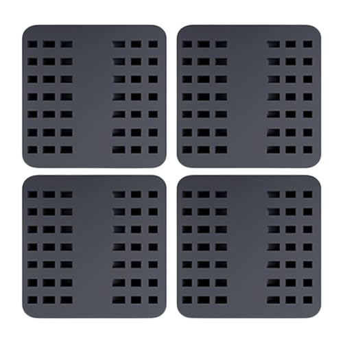 Milageto Räder Caster Cups Pads Decor Greifer Unterstützung liefert Bettrahmen Stopper Antilip Matten für Stuhl Sofa Home Tisch Wohnzimmer, 4 Stück von Milageto