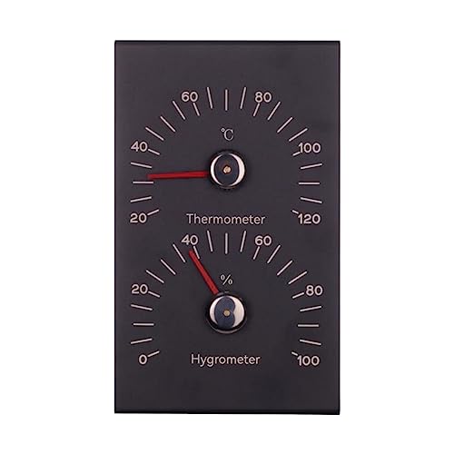 Milageto Sauna-Thermometer, Feuchtigkeitstemperaturmessung, 2-in-1, hochgenaues Hygrothermograph-Messgerät, Sauna-Temperaturmessgerät für Hotel-Saunaraum von Milageto