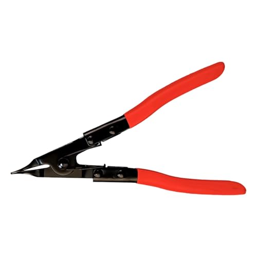 Milageto Sicherungsringzange mit flacher Nase, professionell, für Autogetriebe, bequemer Griff, Zubehör, Länge 22 cm, strapazierfähig von Milageto