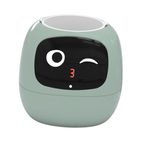 Milageto Smart Pet Planter Smart Flowerpot Schreibtisch-Setup Geschenkdekoration Blumenvase AI Planter für Tischdekoration Desktop Home, Grün von Milageto