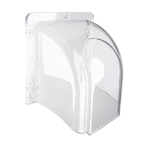 Milageto Türklingel-Abdeckung, Türklingel-Regenschutz, wasserdicht, transparent, Türklingel-Schutzbox von Milageto