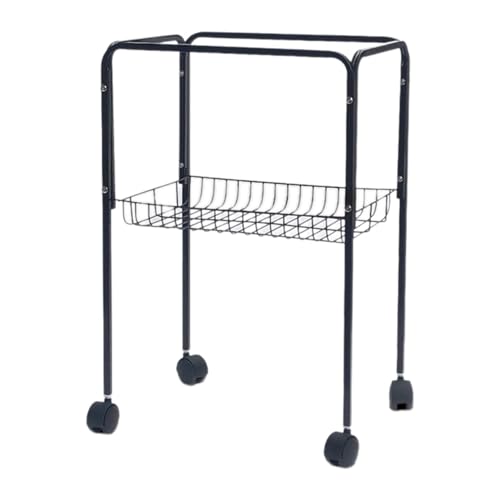 Milageto Vogelkäfigstand Seitentisch Praktische Mehrzweck Moderne Lagerregal Badezimmer Tablett Dekorative Tablett für Wohnzimmer Kindergarten, Schwarz von Milageto