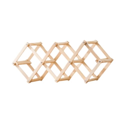 Milageto Weinregal, Tabletop Stapelbare Display Regal Weinberater Weinlagerhalter faltbar für Pantry Kitchen Bar Schrank, Holz Halten 5 Flasche Milageto Weinregal, Tabletop Stapelbare Display Regal Weinberater Weinlagerhalter faltbar für Pantry Kitchen Bar Schrank, Holz Halten 5 Flasche von Milageto