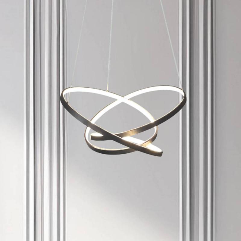 LED-Hängeleuchte Empoli, Metall, schwarz, 4.000 K von Milagro Lighting