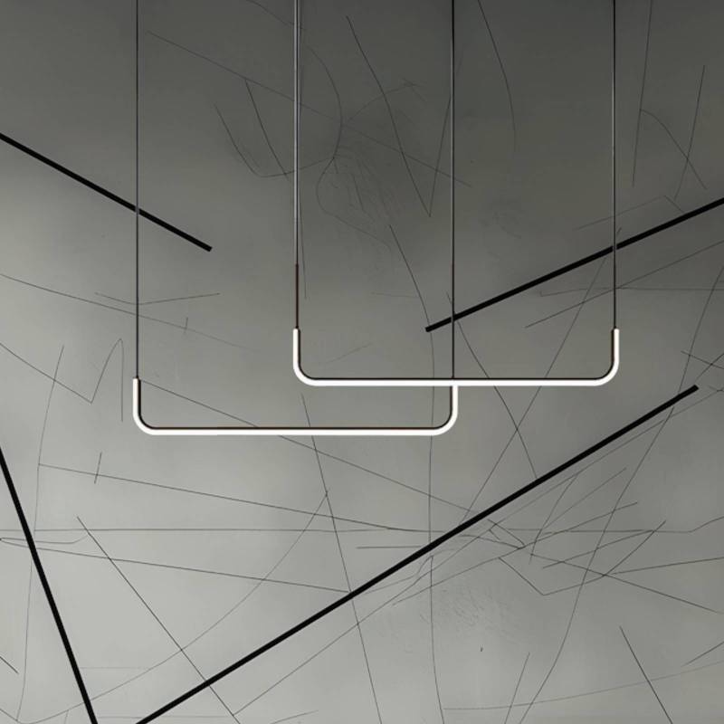 LED-Hängeleuchte Horizon, Metall, schwarz, 4.000 K von Milagro Lighting