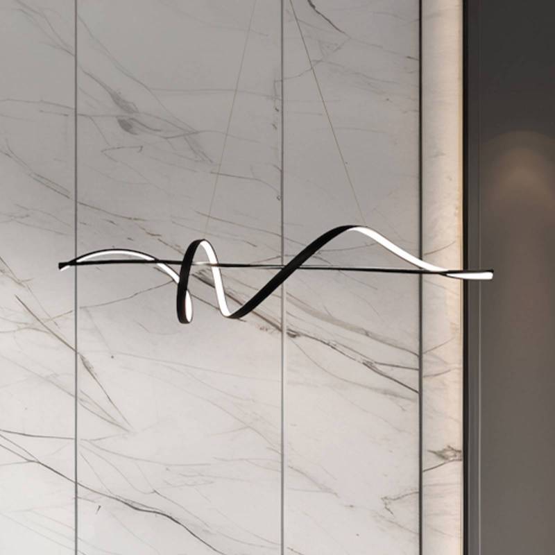 LED-Hängeleuchte Sash, Metall, schwarz, 4.000 K von Milagro Lighting