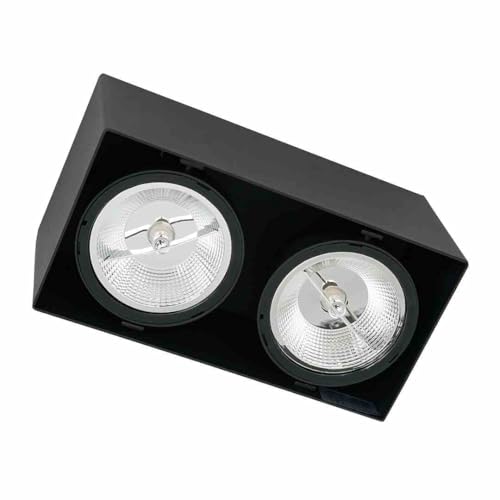 Milagro Plaza-Anbauleuchte 2xGU10 AR111 Schwarz Deckenspots von MILAGRO