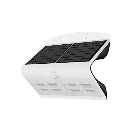 Solarleuchten mit Bewegungsmelder LED Solarlampen für Außen Garten Wasserdicht LED Butterfly Weiß 6,8W IP65 Neutralweiß von eko-light