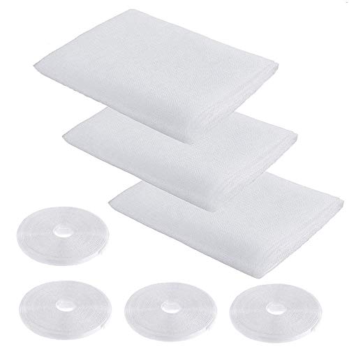 aogolouk Fenster Insektenschutz Netz 3 Packungen | 4 Rollen selbstklebend Tapes | Fly Bug Insekten Mesh Mosquito Protector Kit | 1,3 m x 1,5 m | weiß aogolouk Fenster Insektenschutz Netz 3 Packungen | 4 Rollen selbstklebend Tapes | Fly Bug Insekten Mesh Mosquito Protector Kit | 1,3 m x 1,5 m | weiß von Milaloko