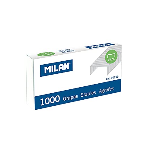 Caja 1000 grapas 24/6 von Milan