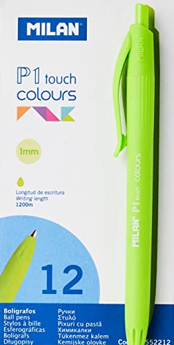 Caja 12 bolígrafos P1 Touch Colours verde von HERSO