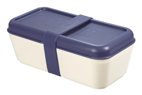 MILAN 085110B Lebensmittelbehälter, rechteckig, 0,75 l, Deckel Marineblau, mehrfarbig von Milan