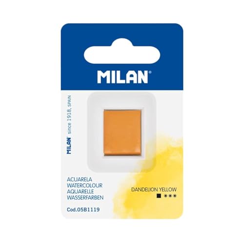 MILAN® Aquarell-Nachfüllpackung im Halb-Godet, gelb Löwenzahn von MILAN