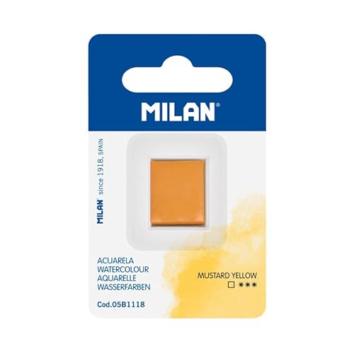 MILAN® Aquarell-Nachfüllpackung im Halb-Godet, senfgelb von Milan